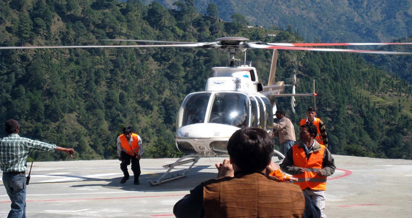 badrinath helicopter services badrinath charter helicopter services